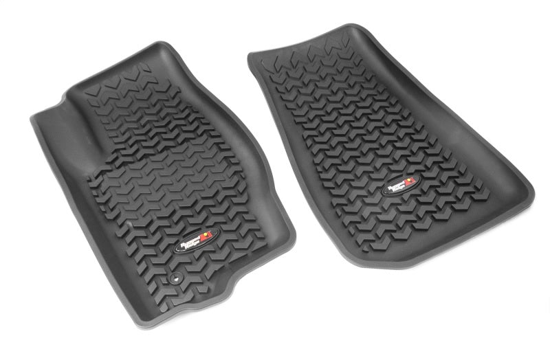 Rugged Ridge Floor Liner Front Black 2005-2010 Jeep Grand Cherokee 06-09 Commander WK / XK Rugged Ridge Floor Mats - Rubber