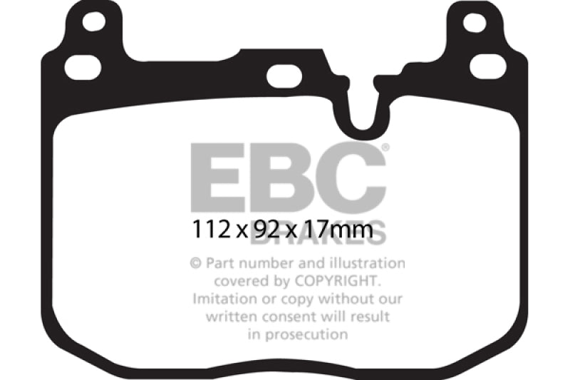 EBC 14+ BMW 228 Coupe 2.0 Turbo Brembo calipers Greenstuff Front Brake Pads