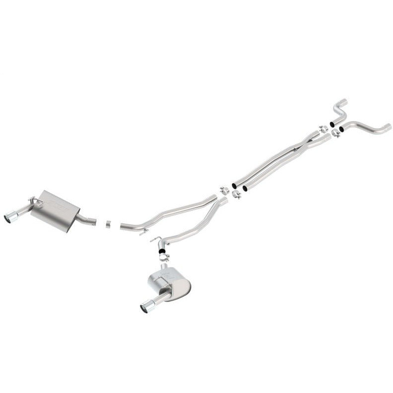 Borla 14-15 Camaro 3.6L V6 Single Split Rear Exit Touring Catback Exhaust Borla Catback