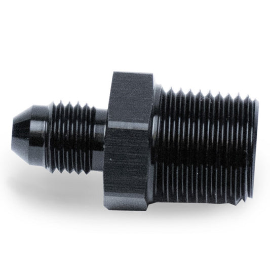 Snow Performance 3/8in NPT to 4AN Straight Water Fitting (Black) Snow Performance Fittings