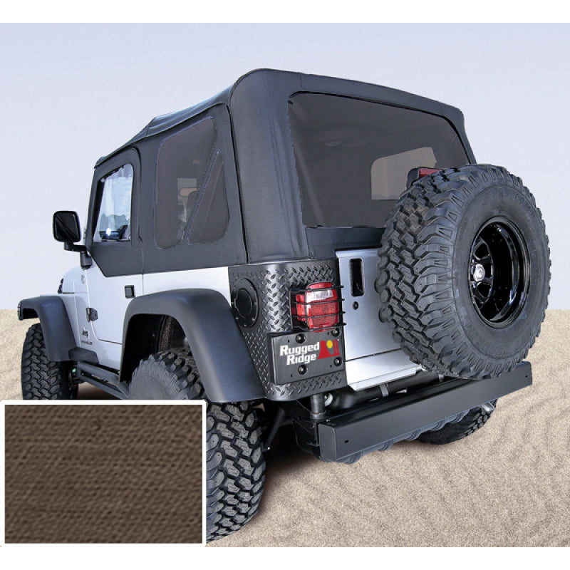 Rugged Ridge XHD S-Top Khaki Tinted Window 97-06TJ Rugged Ridge Soft Tops