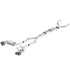 Borla 16-17 Chevy Camaro 6.2L 4in Dual CF Tips w/Black Core Dual Split Exit ATAK Catback Exhaust Borla Catback