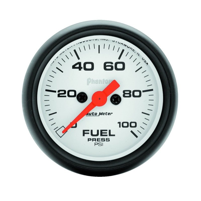 Autometer Phantom 52mm 0-100 PSI Fuel Pressure Gauge AutoMeter Gauges