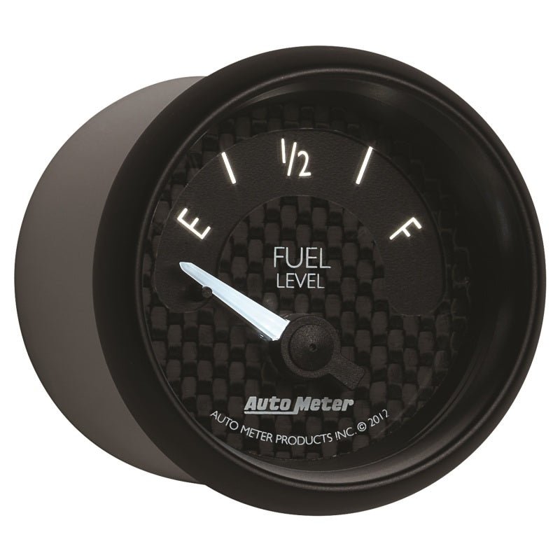 Autometer GT Series 52mm Short Sweep Electronic 240-33 ohms Fuel Level (For use w/ 3262) AutoMeter Gauges