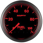 Autometer Elite 52mm 0-100 PSI Fuel Pressure Peak & Warn w/ Electronic Control Gauge AutoMeter Gauges