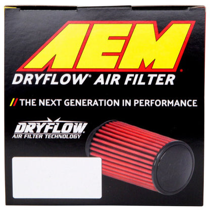 AEM DryFlow Air Filter 2-3/4in. Flange / 4in. OD / 5in. H / 10 Degree Flg. (Special Order) AEM Induction Air Filters - Universal Fit