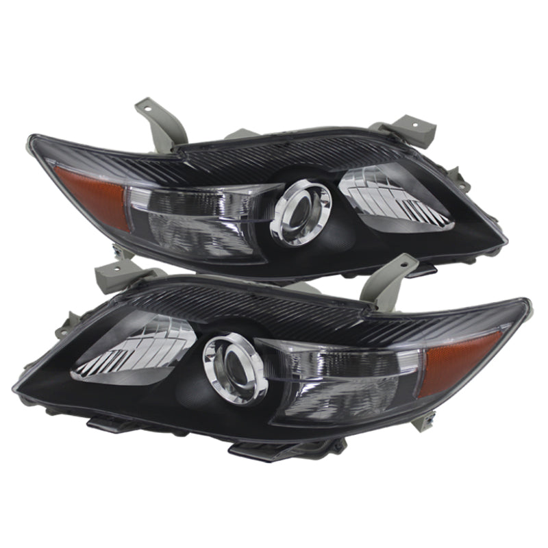 Xtune Toyota Camry 10-11 ( USa Built/Nal ) Amber Projector Headlights Black HD-JH-TCAM10-AM-BK SPYDER Headlights