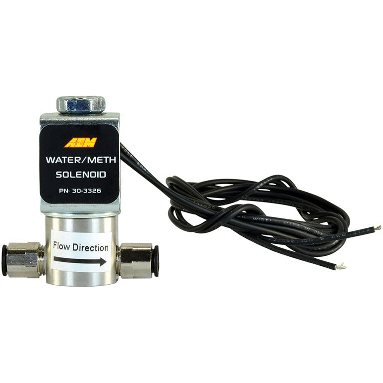 AEM Water/Methanol Injection System - High-Flow Low-Current WMI Solenoid - 200PSI 1/8in-27NPT In/Out AEM Water Meth Kits