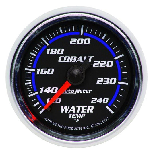 Autometer Cobalt 52mm 120-240 Deg F Mechanical Water Temperature Gauge AutoMeter Gauges