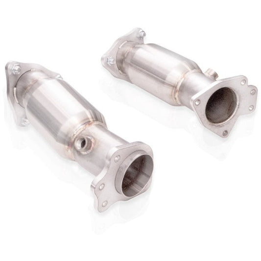 Stainless Works 20-21 Chevrolet Corvette C8 6.2L High-Flow Catted Midpipe Kit 3in Stainless Works Connecting Pipes