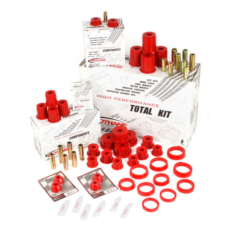 Rugged Ridge Polyurethane Bushing Kit Red 84-01 Cherokee (XJ) Rugged Ridge Bushing Kits