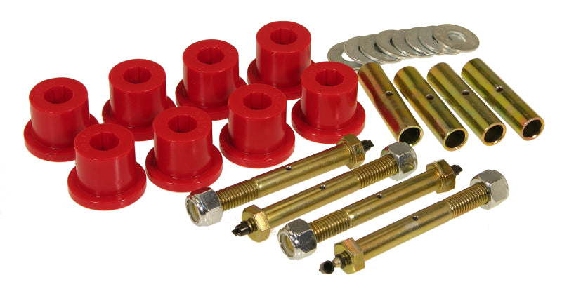 Prothane 87-96 Jeep YJ Front & Rear Main Spring Eye Bushings - Red