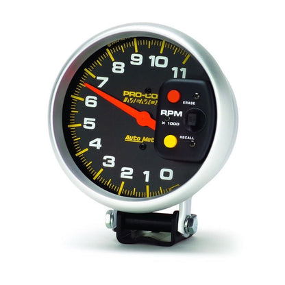 Autometer Pro-Comp 5in 0-11000 RPM Pedestal w/Peak Memory Tachometer AutoMeter Gauges