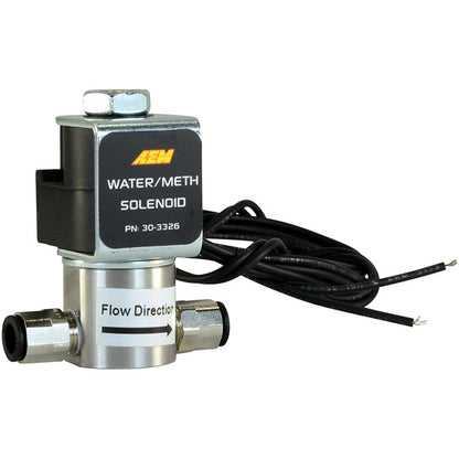 AEM Water/Methanol Injection System - High-Flow Low-Current WMI Solenoid - 200PSI 1/8in-27NPT In/Out AEM Water Meth Kits