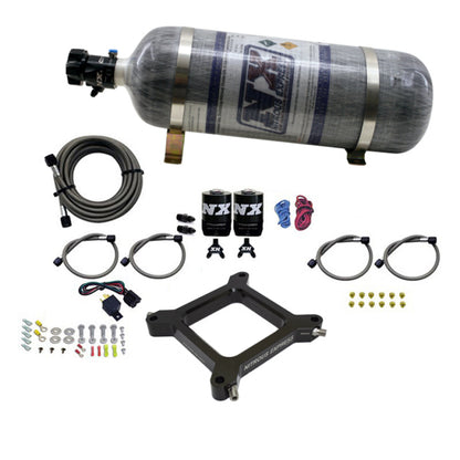 Nitrous Express 4150 Assassin Plate Pro Power Nitrous Kit (100-500HP) w/12lb Bottle