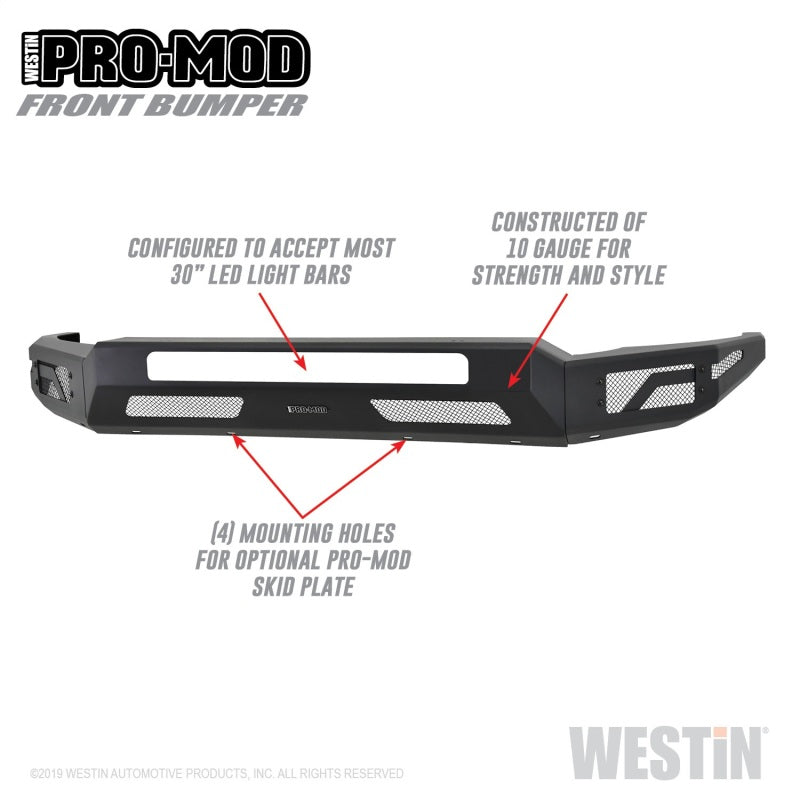 Westin 2011-2016 Ford F-250/350/450/550 Super Duty Pro-Mod Front Bumper