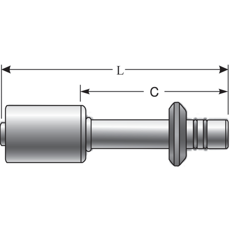 Gates Aluminum Male (Ford) Spring Lock PolarSeal Fitting Gates Fittings