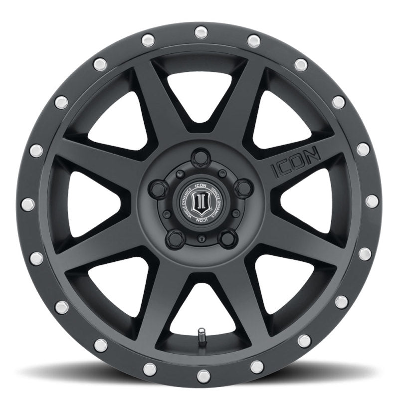 ICON Rebound Pro 17x8.5 5x4.5 0mm Offset 4.75in BS 71.5mm Bore Satin Black Wheel