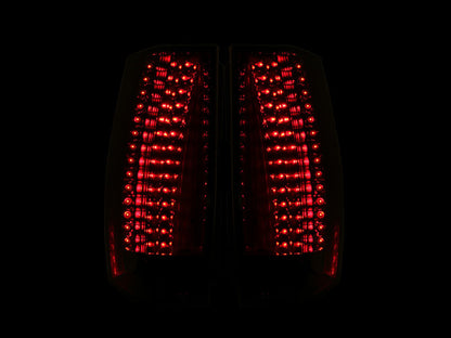 ANZO 2007-2014 Chevrolet Suburban LED Taillights Smoke - Escalade Look