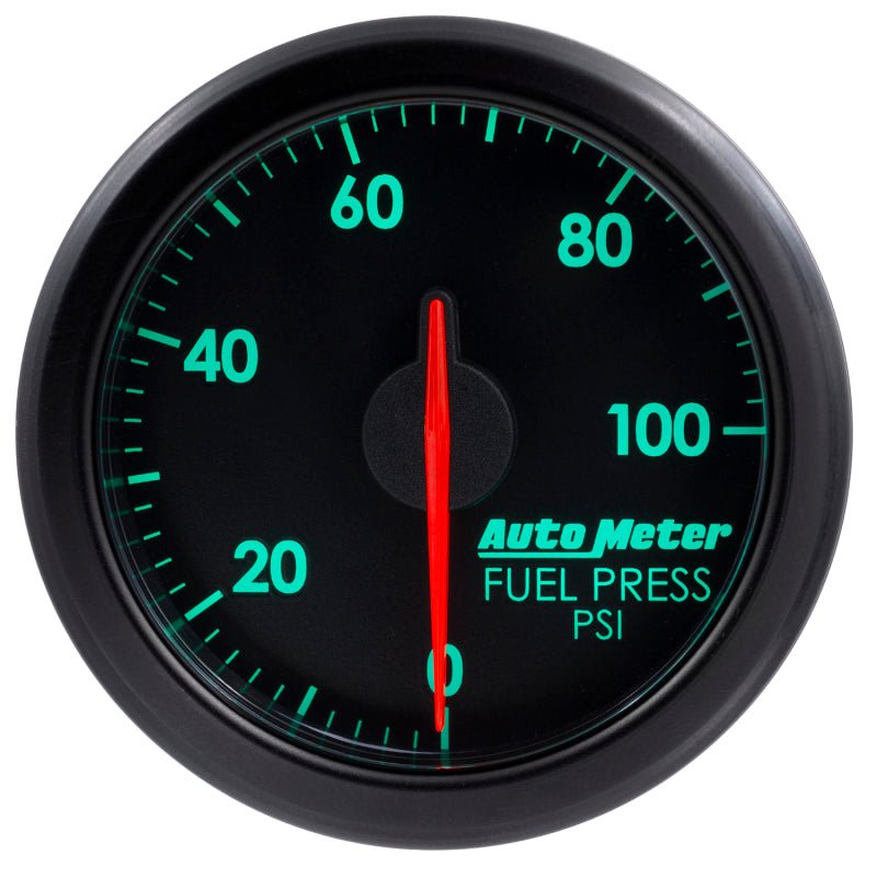Autometer Airdrive 2-1/6in Fuel Pressure Gauge 0-100 PSI - Black AutoMeter Gauges