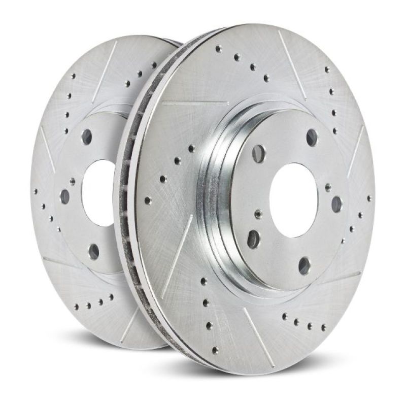 Power Stop 95-99 BMW M3 Rear Evolution Drilled & Slotted Rotors - Pair