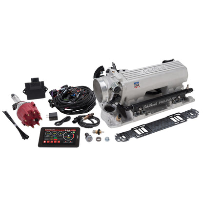 Edelbrock Pro Flo 4 XT EFI System Seq Port SBC 1986 & Earlier 625 Max HP 35lb/hr Satin Finish