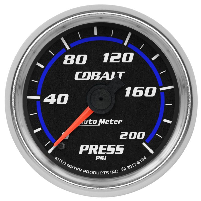Autometer Cobalt 2-1/16in 200 PSI Mechanical Pressure Gauge AutoMeter Gauges