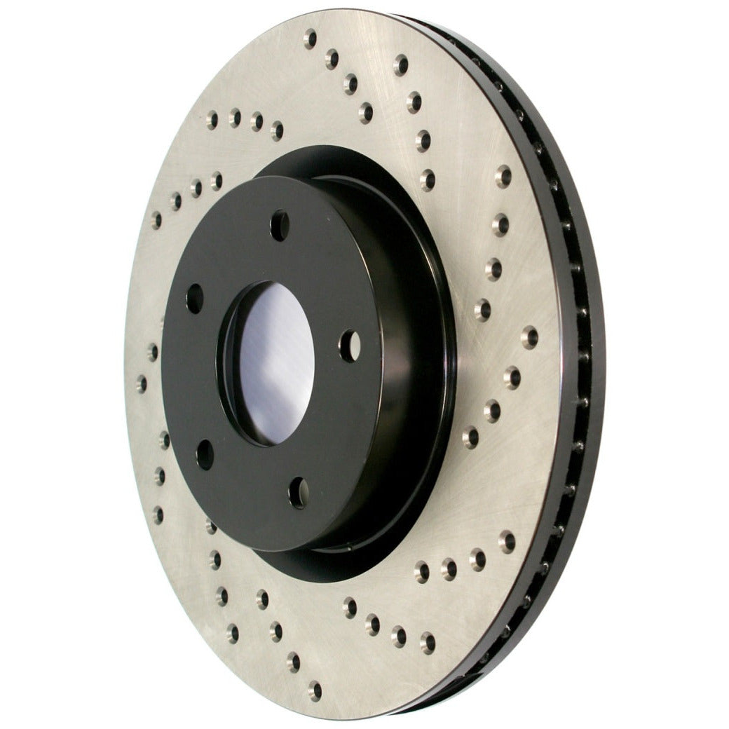 StopTech Sport Cross Drilled Brake Rotor Stoptech Brake Rotors - Drilled
