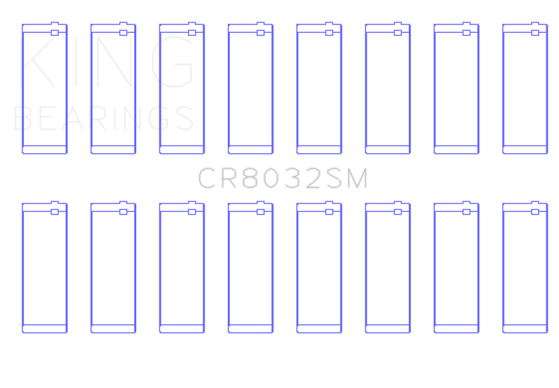 King Chrysler 345/ 370 16V (Size 0.75) Connecting Rod Bearing Set