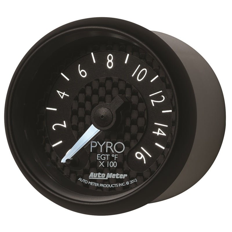 Autometer GT Series 52mm Full Sweep Electronic 0-1600 Deg F EGT/Pyrometer Gauge AutoMeter Gauges