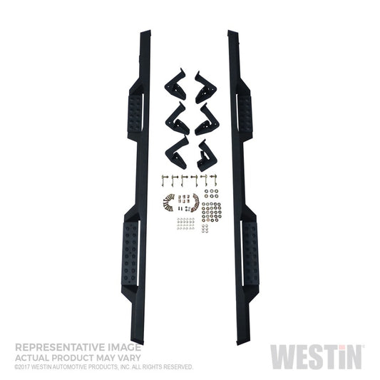 Westin/HDX 10-17 Toyota 4Runner Trail Edition Drop Nerf Step Bars - Textured Black