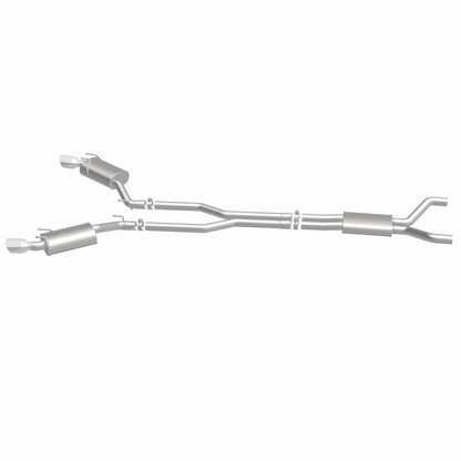MagnaFlow Cat-Back Stainless Dual Split Rear Exit 4in Polished Tips 11-15 Chevy Camaro 3.6L V6
