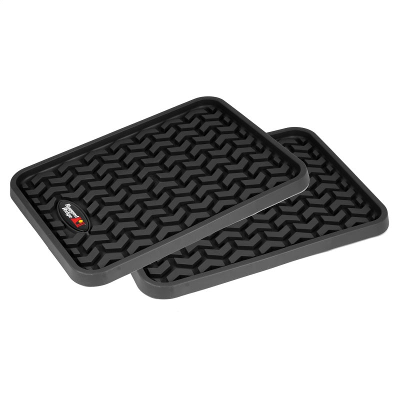 Rugged Ridge Floor Liner Rear Black Universal Rugged Ridge Floor Mats - Rubber