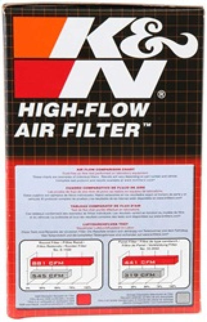 K&N Filter Universal Rubber Filter 1-11/16in FLG / 3in OD / 5in Height