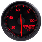 Autometer Airdrive 2-1/6in Oil Pressure Gauge 0-100 PSI - Black AutoMeter Gauges