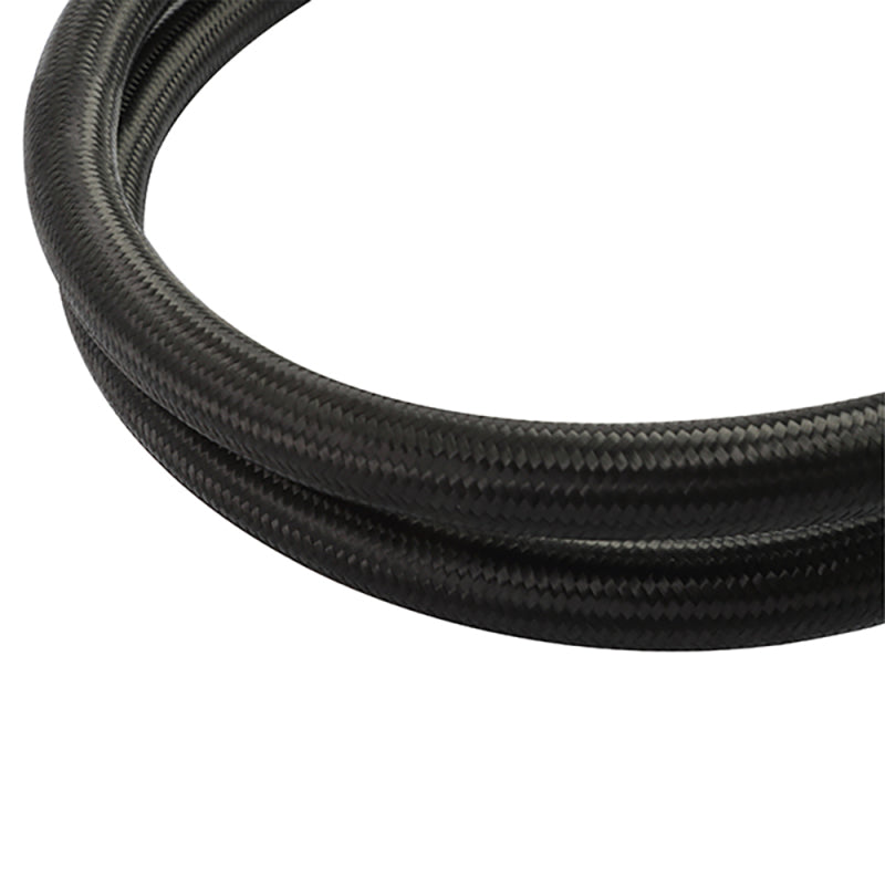 Mishimoto 15Ft Stainless Steel Braided Hose w/ -4AN Fittings - Black Mishimoto Oil Line Kits