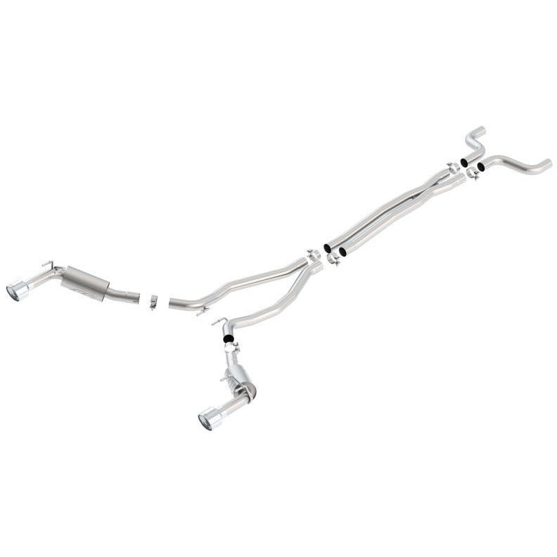 Borla 14-15 Chevy Camaro SS 6.2L V8 Single Split Rear Exit ATAK Catback Exhaust Borla Catback