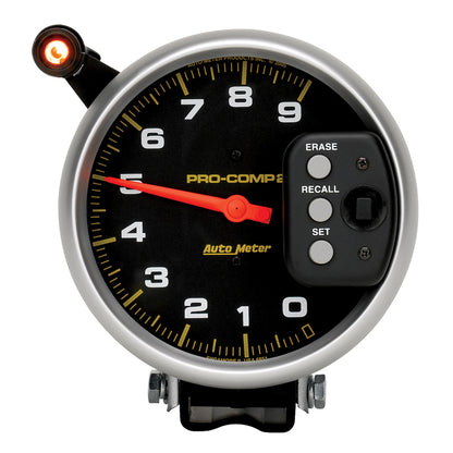 AutoMeter Gauge Tach 5in. 9K RPM Pedestal W/ Quick Lite & Peak Memory Pro-Comp AutoMeter Gauges