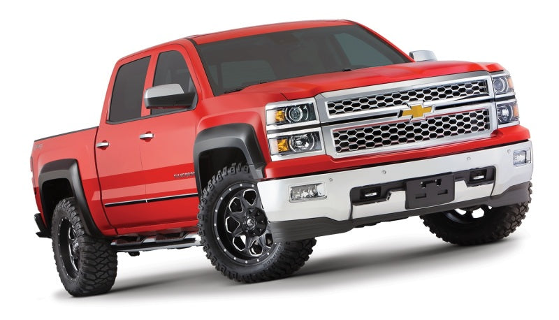 Bushwacker 14-16 Chevy Silverado 1500 Extend-A-Fender Style Flares 4pc - Black