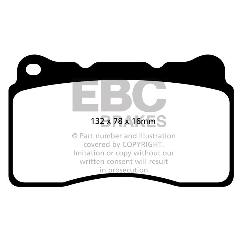 EBC 2016+ Cadillac CT6 2.0L Turbo Redstuff Front Brake Pads EBC Brake Pads - Performance