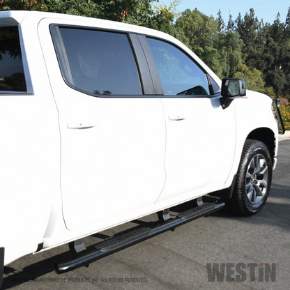 Westin 2019 Chevrolet Silverado/Sierra 1500 Crew Cab Non LD PRO TRAXX 4 Oval Nerf Step Bars - Black