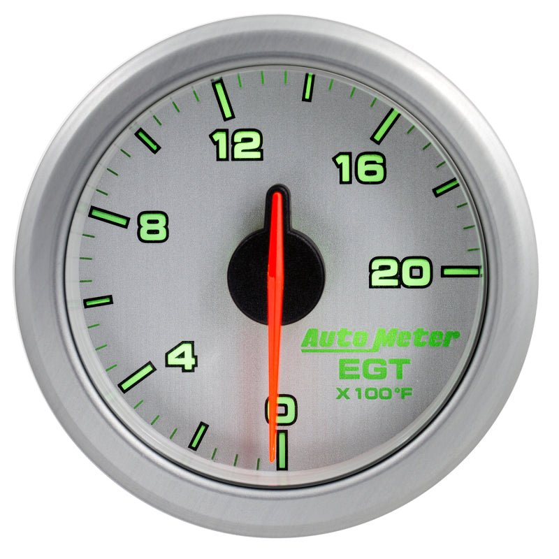 Autometer Airdrive 2-1/16in EGT Gauge 0-2000 Degrees F - Silver AutoMeter Gauges