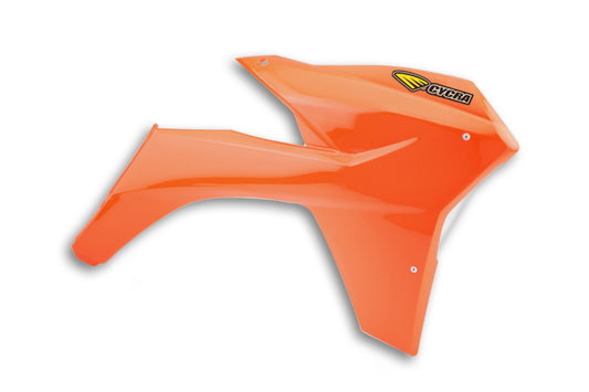 Cycra 11-13 KTM 125-500 SX/XC/SX-F/XC-F/XC-W/XCF-W/EXC-F Powerflow Radiator Shrouds - Orange