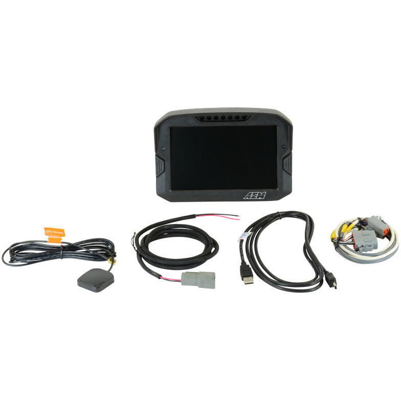 AEM CD-7 Non Logging GPS Enabled Race Dash Carbon Fiber Digital Display w/o VDM (CAN Input Only) AEM Gauges