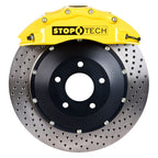 StopTech 14-15 Chevy Corvette Z51 Front BBK w/ Yellow ST-60 Calipers Drilled 380x32mm Rotors Pads Stoptech Big Brake Kits