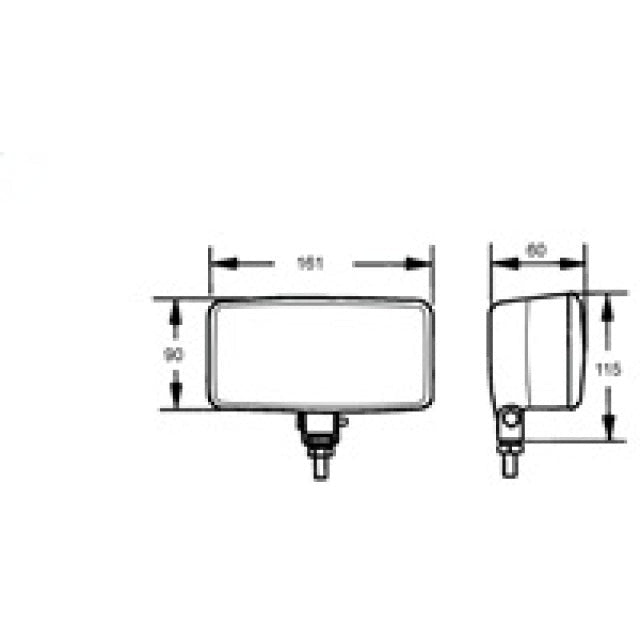 Hella Headlamp ZFH 0/180GR SW MK MGS12 GN 1FB Hella Driving Lights