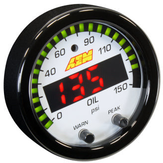 AEM X-Series 0-150 Oil Pressure Gauge Kit AEM Gauges