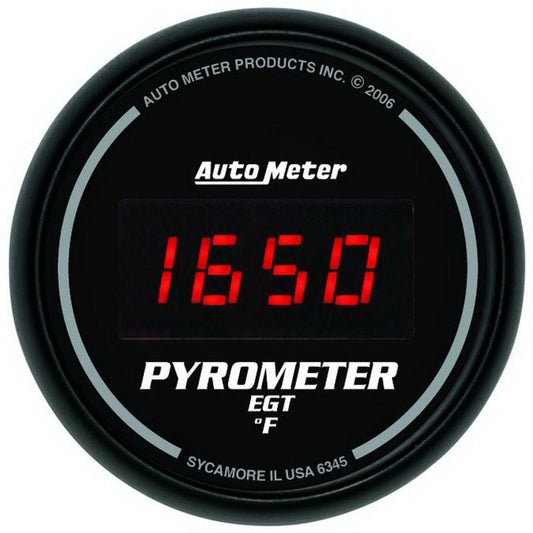 Autometer Z Series 52mm 0-2000 Deg F Digital EGT/Pyrometer Gauge AutoMeter Gauges