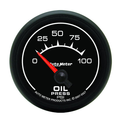 Autometer ES 52mm 100 PSI Short Sweep Electric Oil Pressure Gauge AutoMeter Gauges