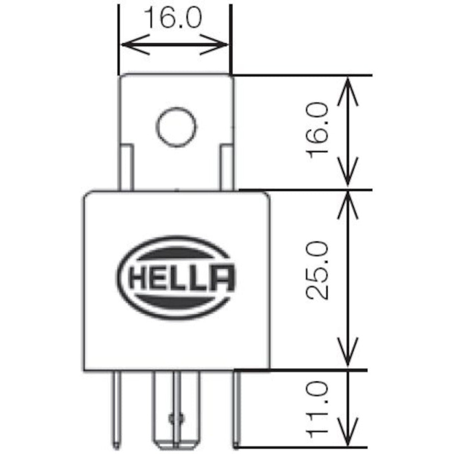 Hella Relay Mini Iso Alt 4 Pole 24V Spst Bkt Hella Light Accessories and Wiring